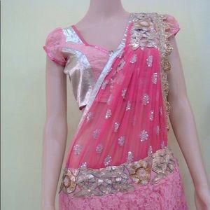 Indian Ready to Wear rich Saree Gown/ Lehenga